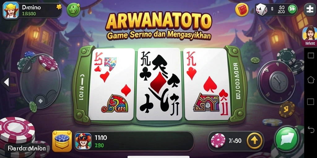 Tampilan gameplay ARWANATOTO dengan interaksi pemain yang menarik.