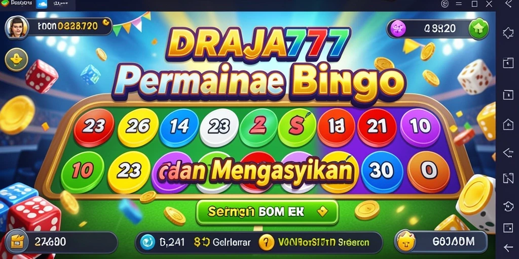 Tampilan menyenangkan dan gameplay Bingo yang seru di DRAJA777.