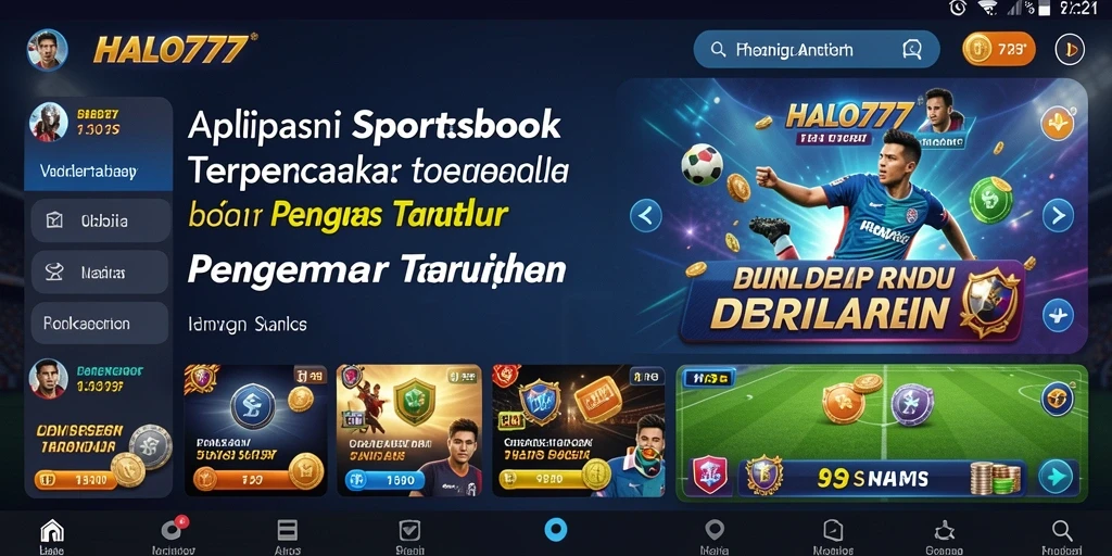 Tampilan gameplay menarik dari aplikasi Sportsbook HALO777.