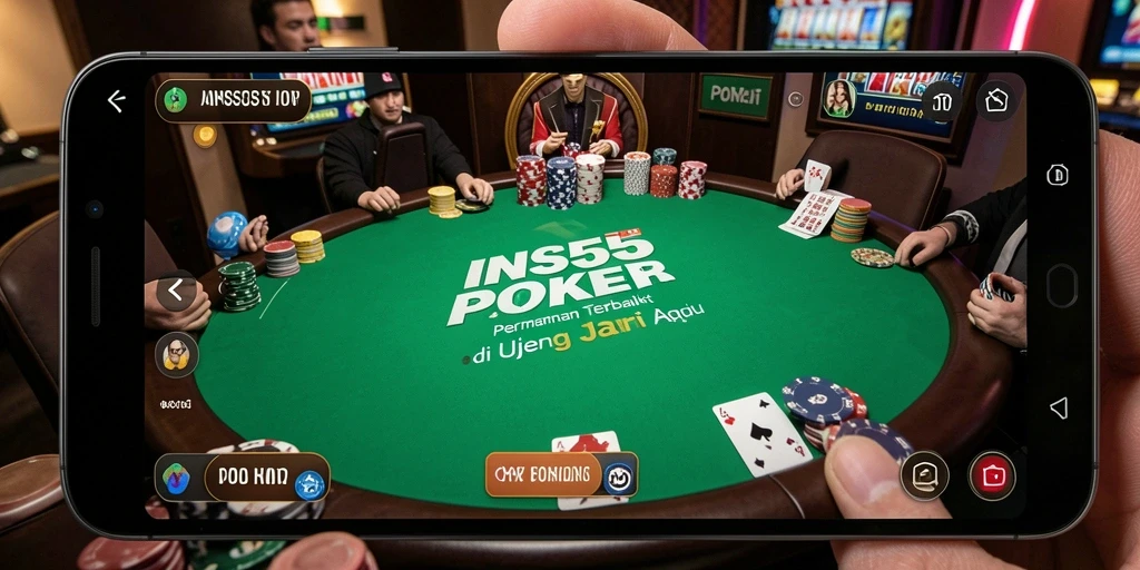 Tampilan gameplay Poker yang menarik dan kompetitif di INS55.