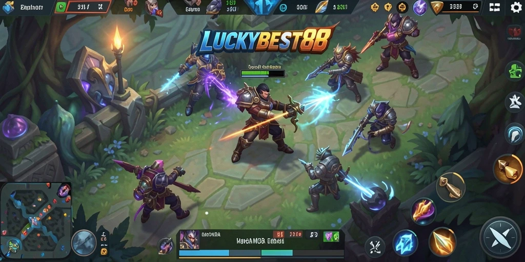 Tampilan gameplay seru di LUCKYBEST88 dengan strategi dan kerjasama tim.