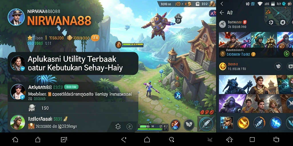 Tampilan antarmuka aplikasi NIRWANA88 yang ramah pengguna.