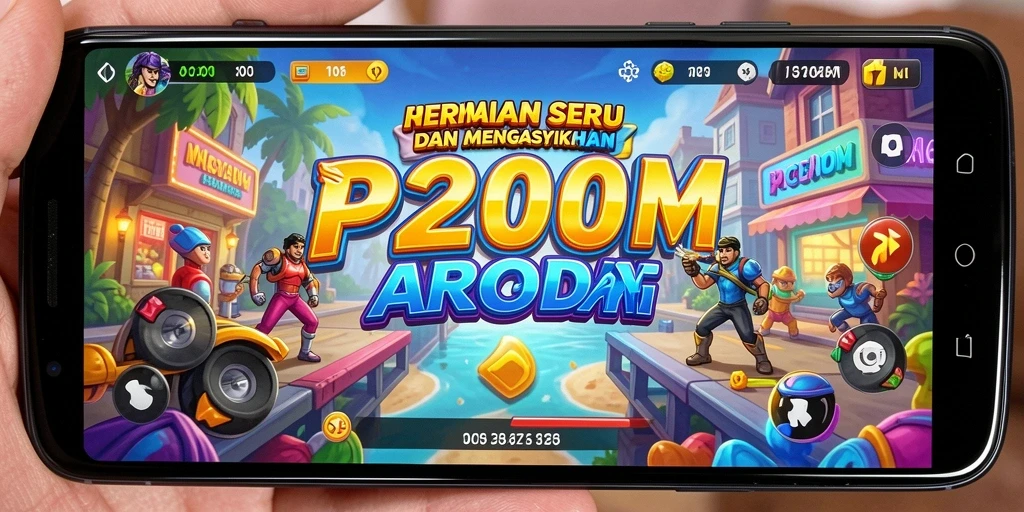 Tampilan gameplay menegangkan P200M dengan grafis menawan.