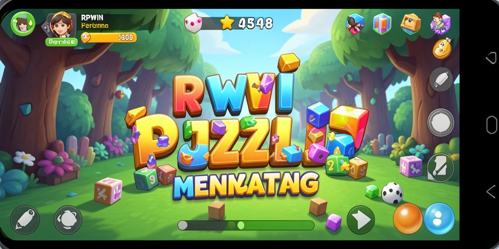 Tampilan gameplay Puzzle yang menarik dan menantang.