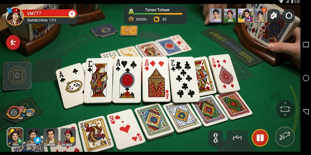 Screenshot utama menampilkan gameplay seru dari VM777 yang dinamis.