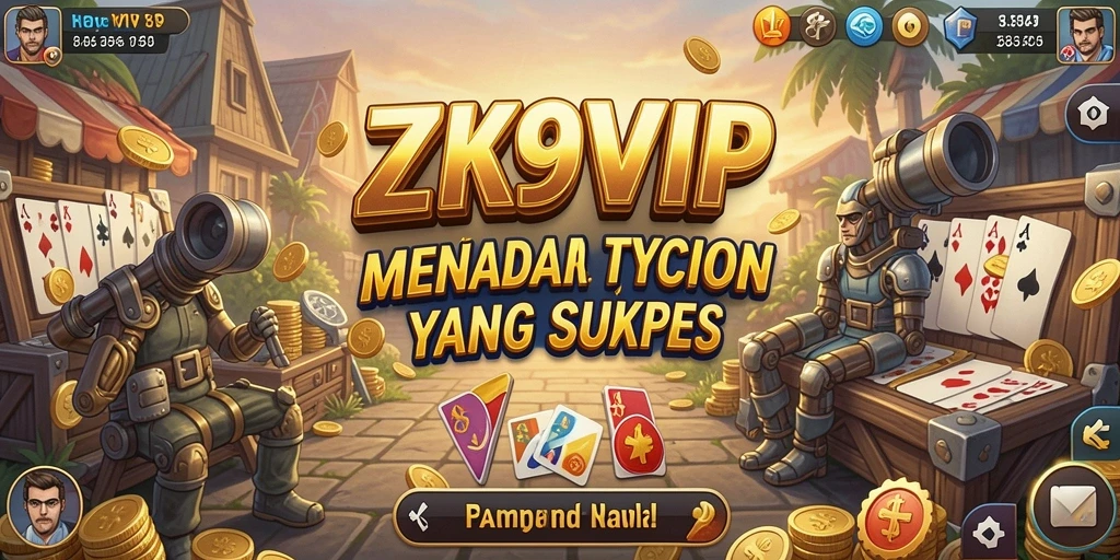 Screenshot gameplay ZK9VIP menampilkan strategi bisnis yang mendebarkan.